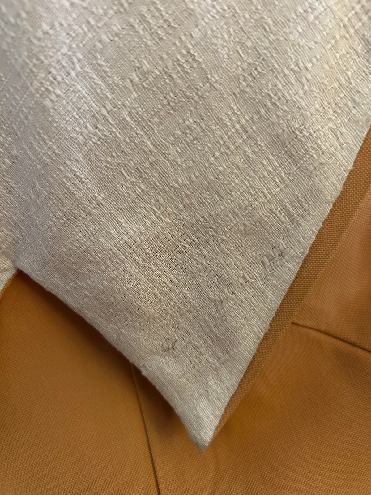 Vintage 1950s Size 12-14 Mustard & Cream Shawl Collar Belted Pleated Day Dress