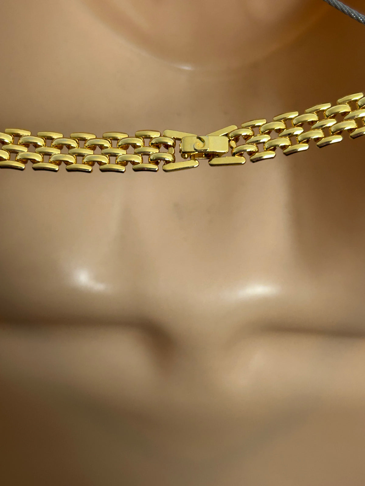 Vintage PIERRE CARDIN Gorgeous Gold Tone Diamante Necklace