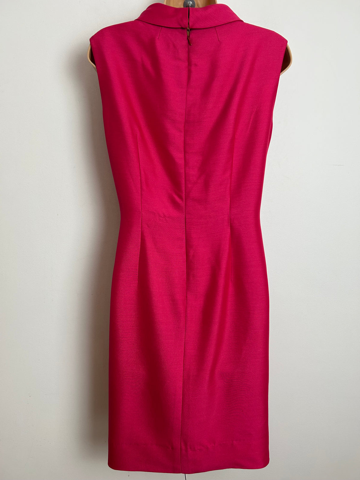 Vintage 1960s PEGGY FRENCH COUTURE Size 10 "Francine" Fuchsia Pink Mod Dress