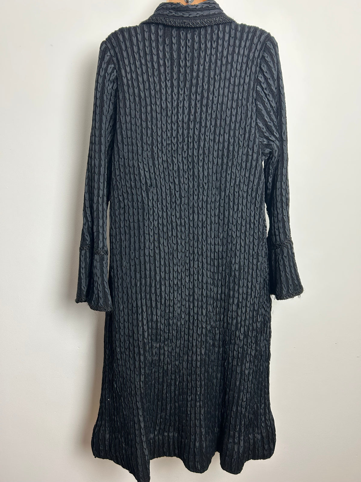 Vintage 1905s VERY RARE KLESHIE BELLMAN Size 12-14 Hand Made 100% Wool Black Skirt Suit With Two Jackets