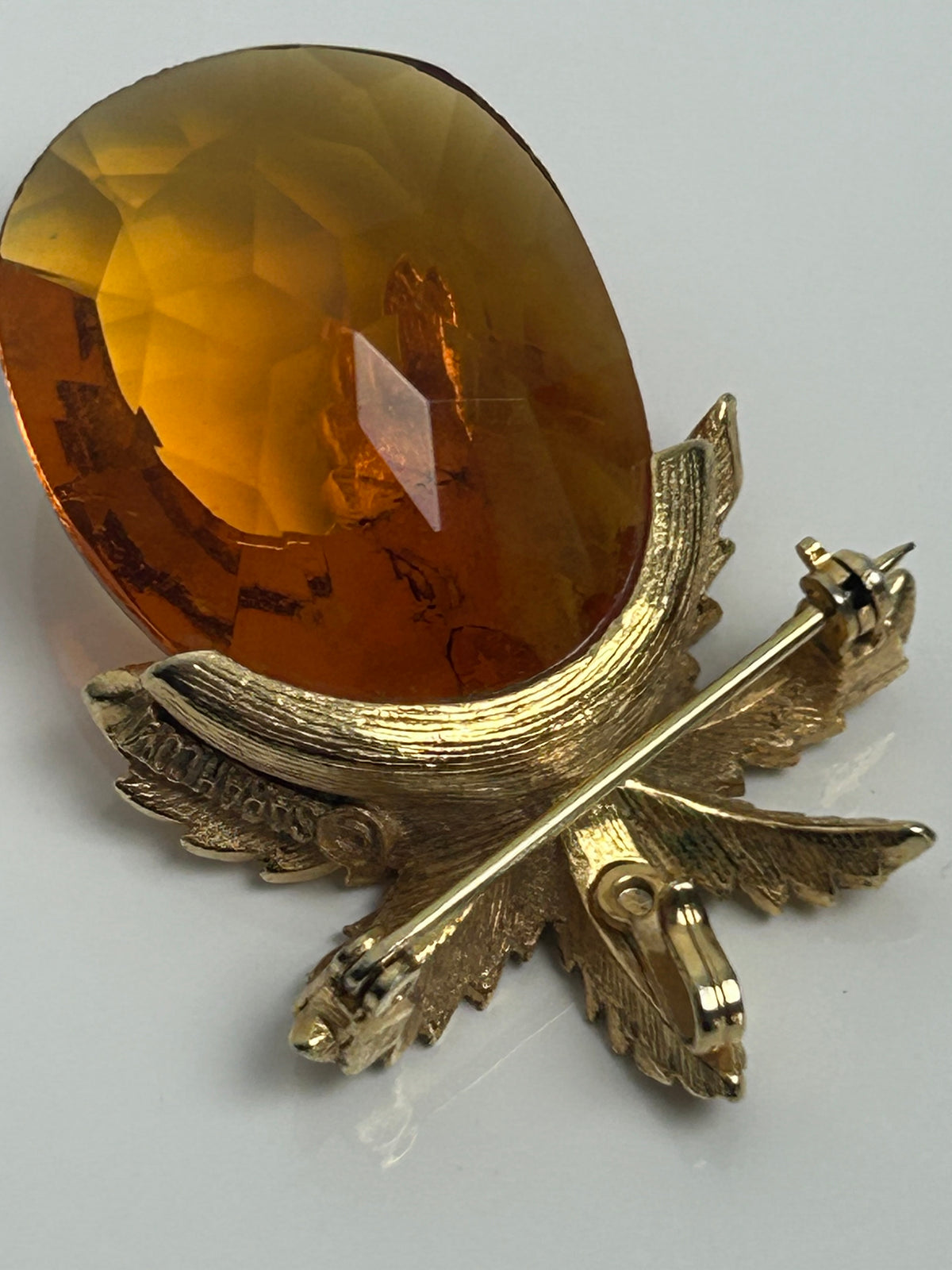 Vintage 1963 SARAH COVENTRY "Autumn Haze" Pineapple Brooch Or Pendant