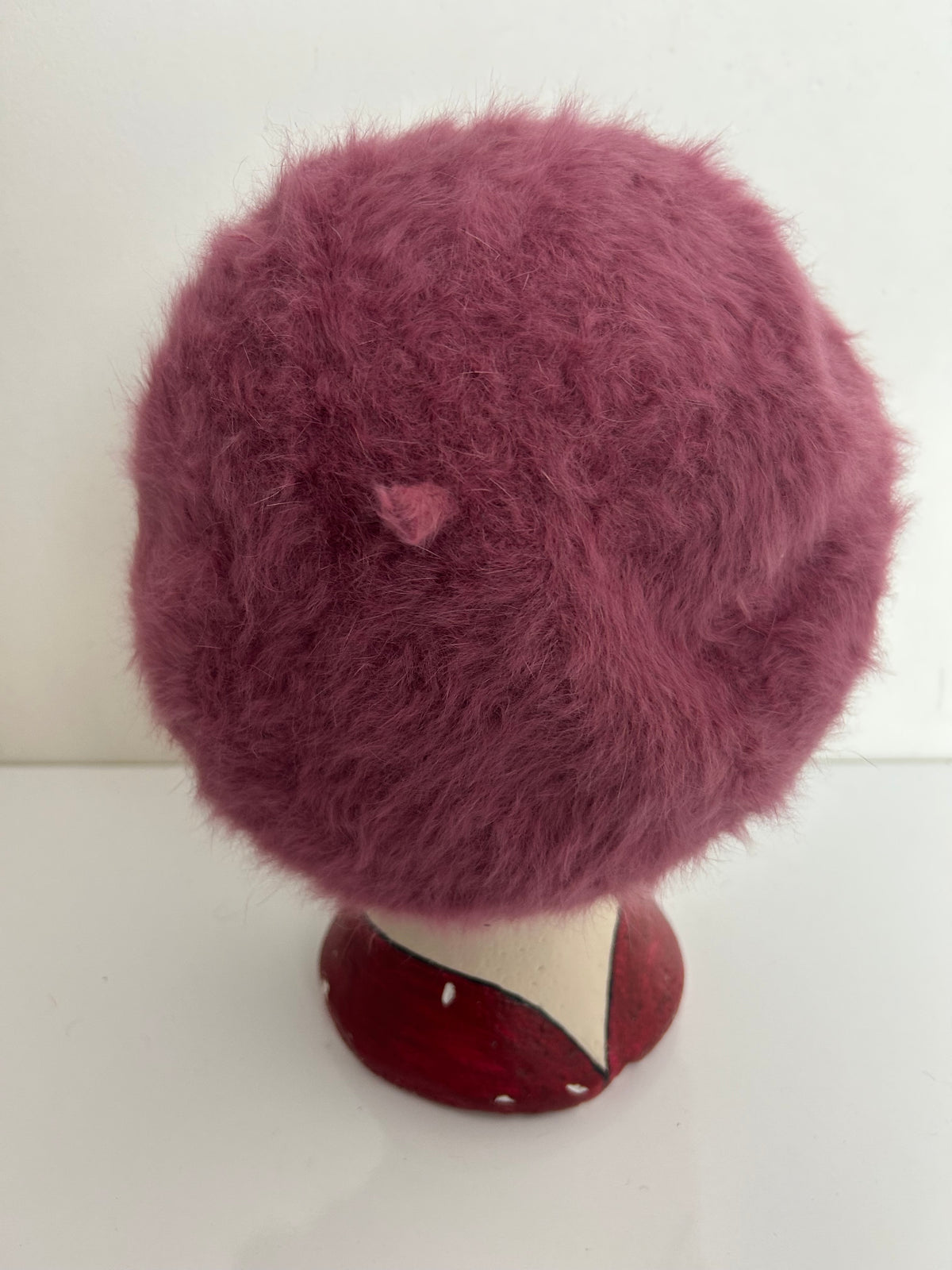 Vintage Mauve Super Soft Angora Mix Beret