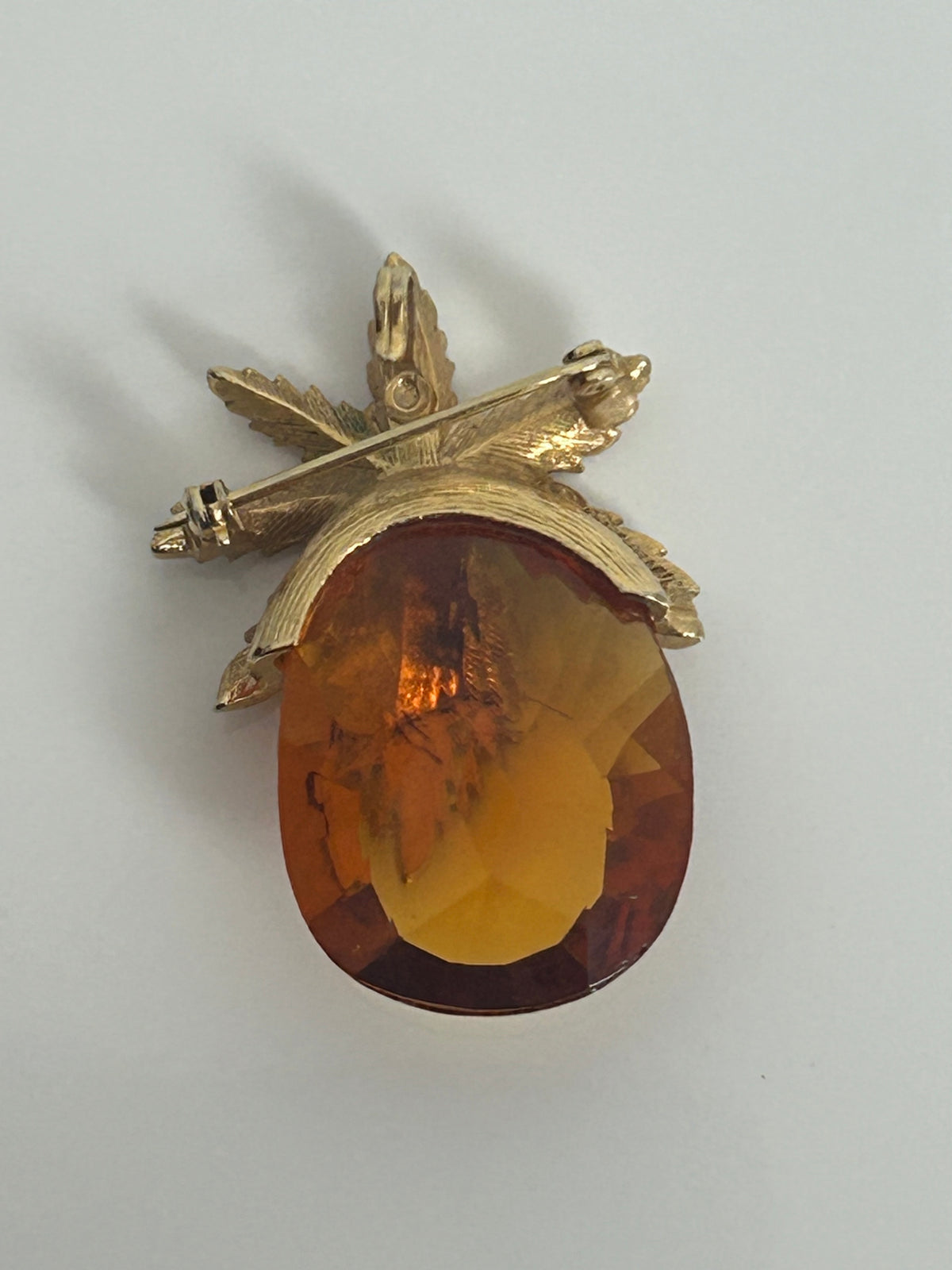Vintage 1963 SARAH COVENTRY "Autumn Haze" Pineapple Brooch Or Pendant
