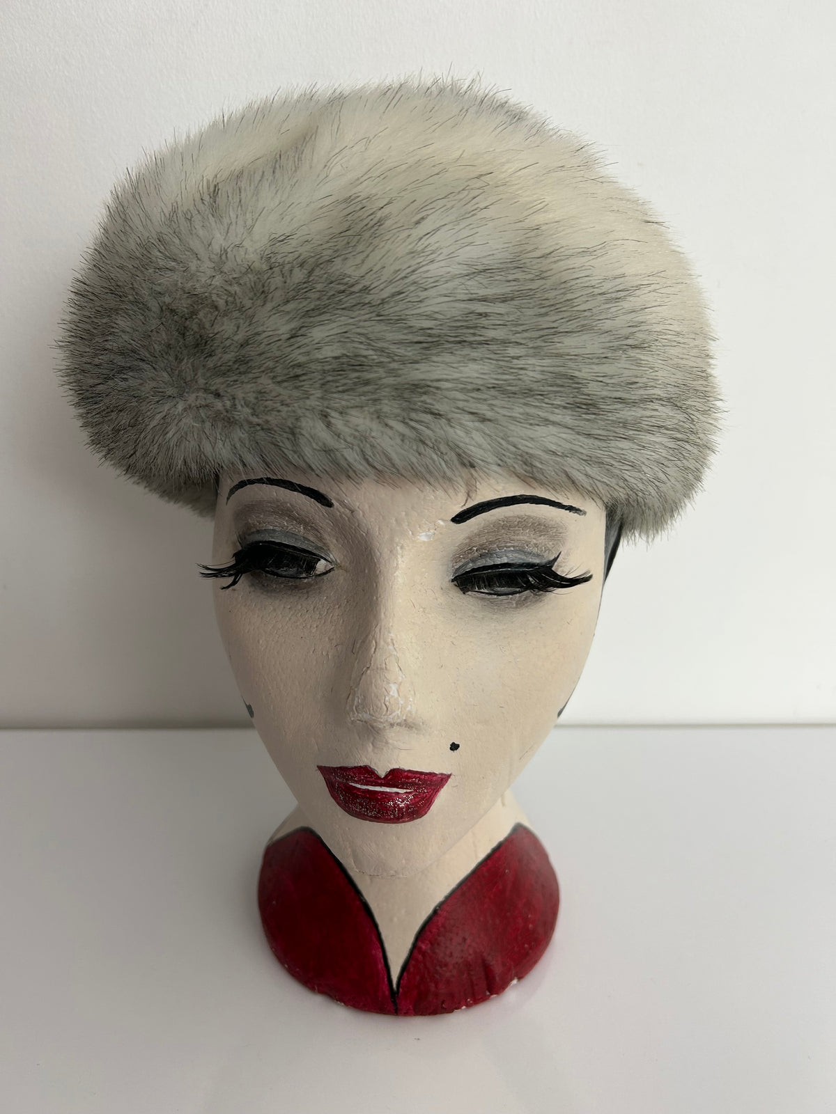 Vintage ST MICHAEL Gorgeous Cossack Style Faux Fur Hat