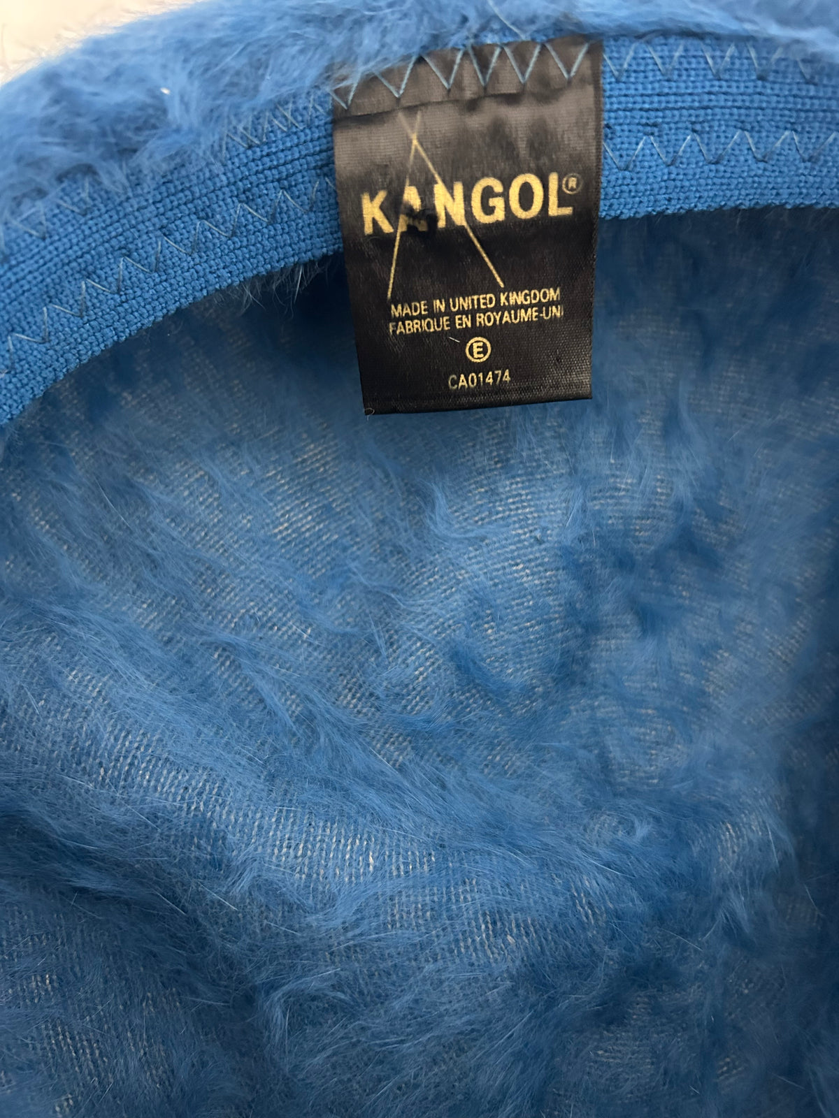 Vintage 1970s KANGOL Dark Dusky Blue Angora Mix Beret