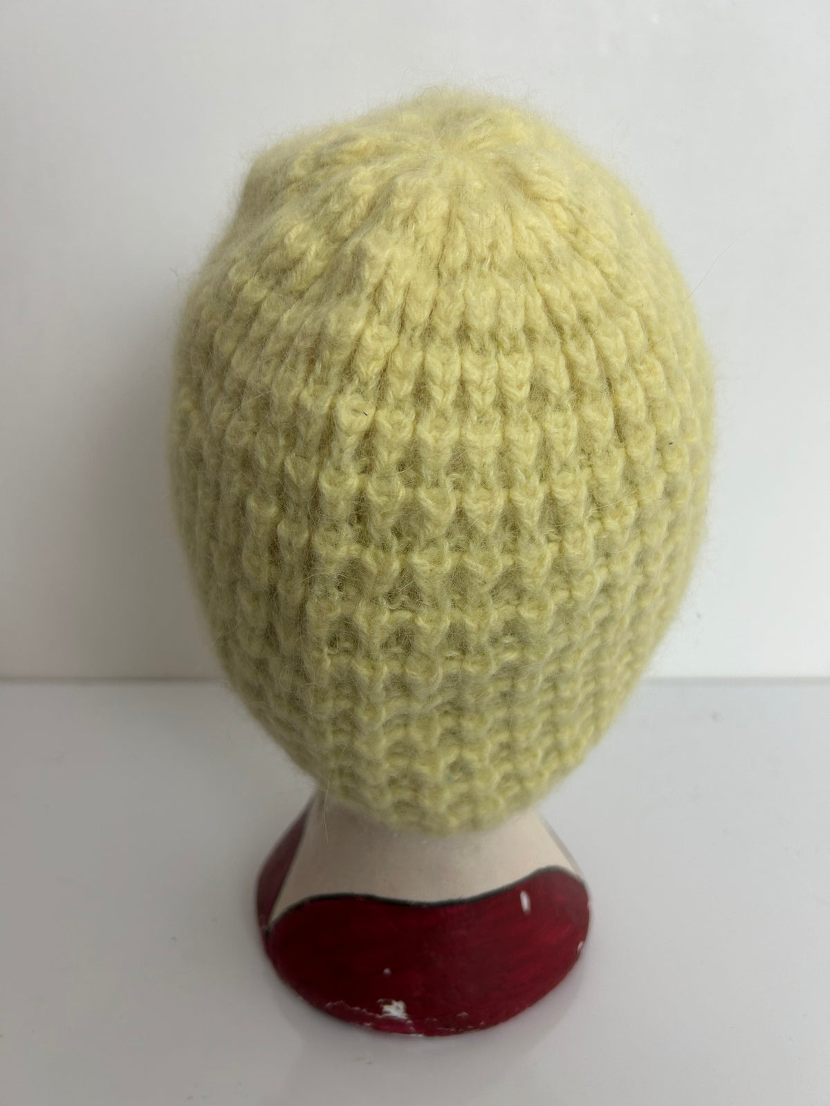 Vintage Lemon Reversible Pull On Beanie Style Wool Hat