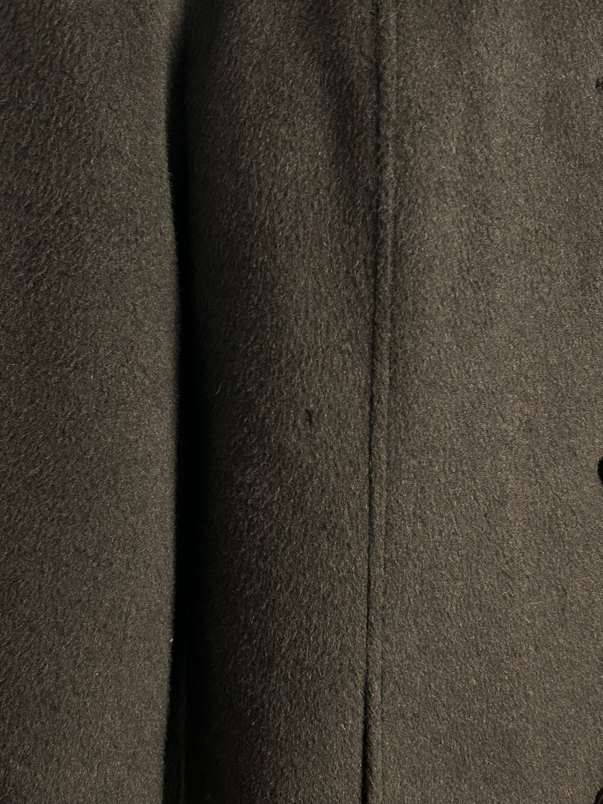 Vintage 1970s VARTEKS Size 12 Dark Brown Wool Mix Faux Fur Collar Winter Coat