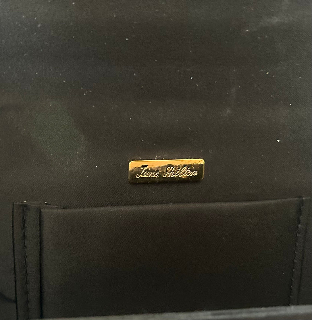 Vintage 1980s JANE SHILTON Black Pleated Gold & Jewel Colour Bead Embellished Evening Bag
