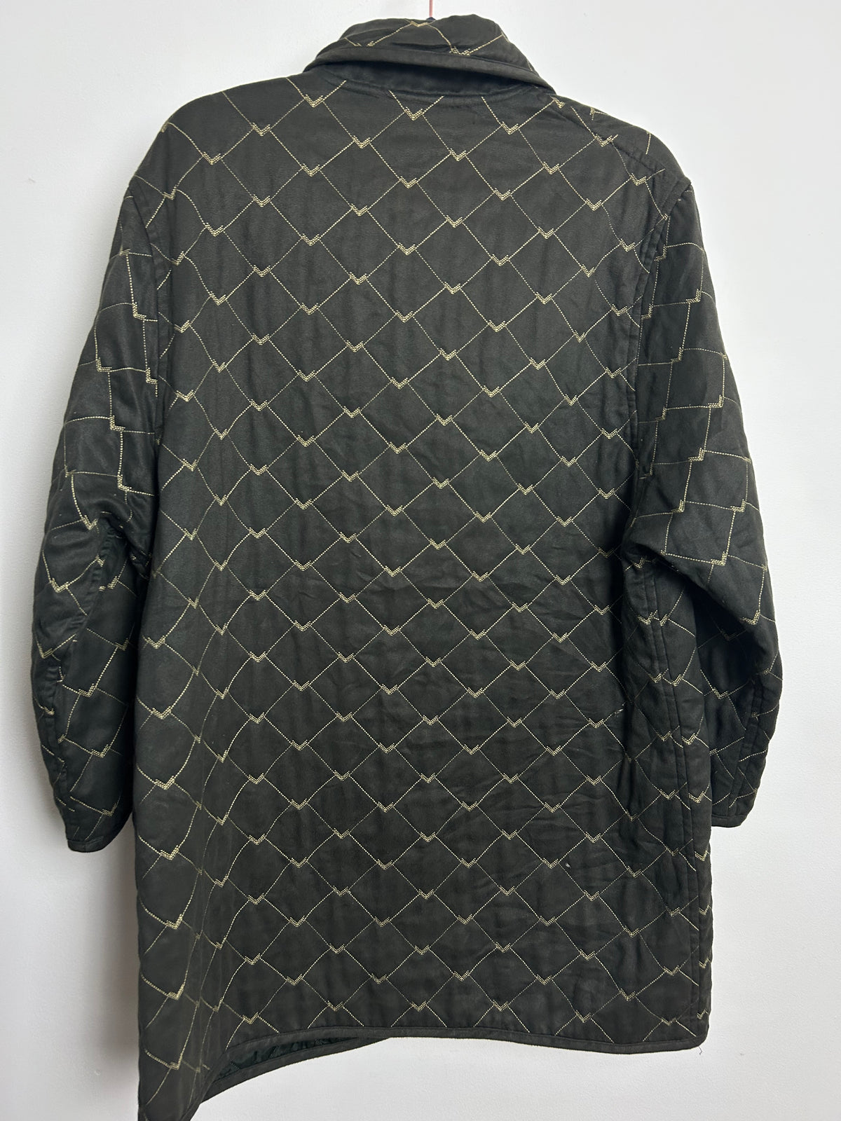 Vintage Y2K EUGEN KLEIN Size 12 Dark Grey Stitch Detail Button Through Jacket
