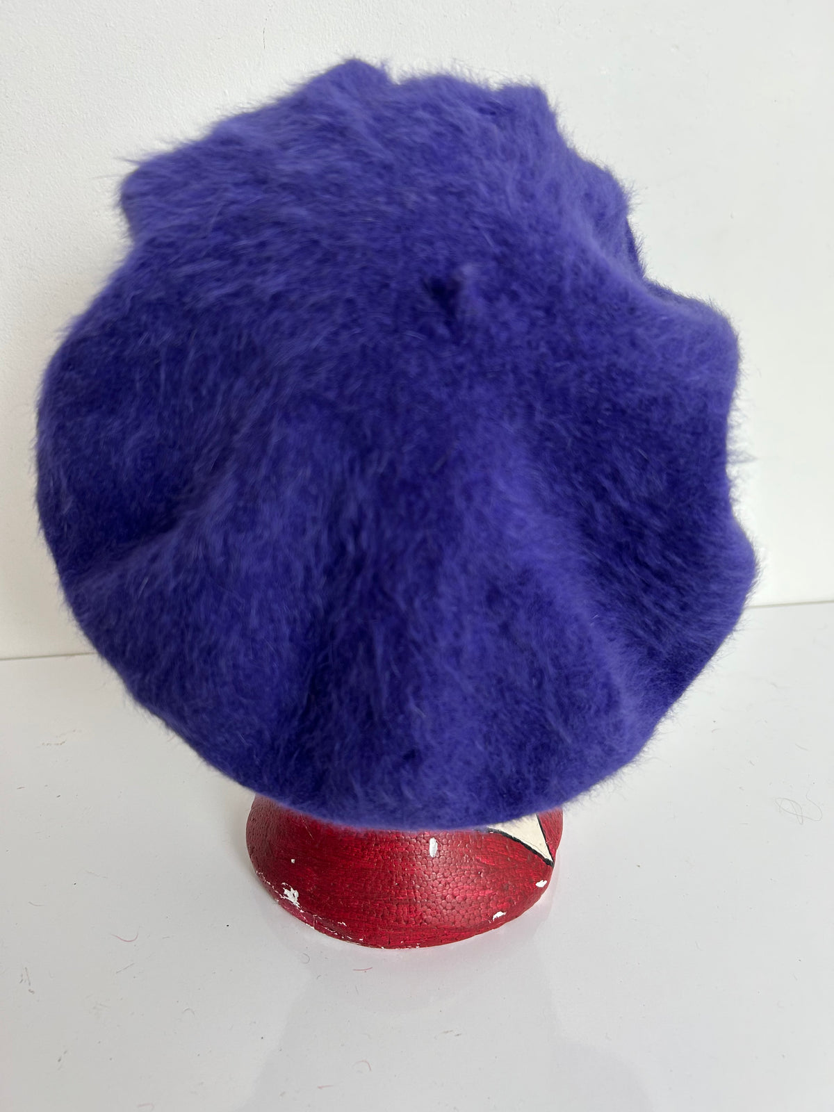 Vintage Cute Purple Wool & Angora Mix Beret