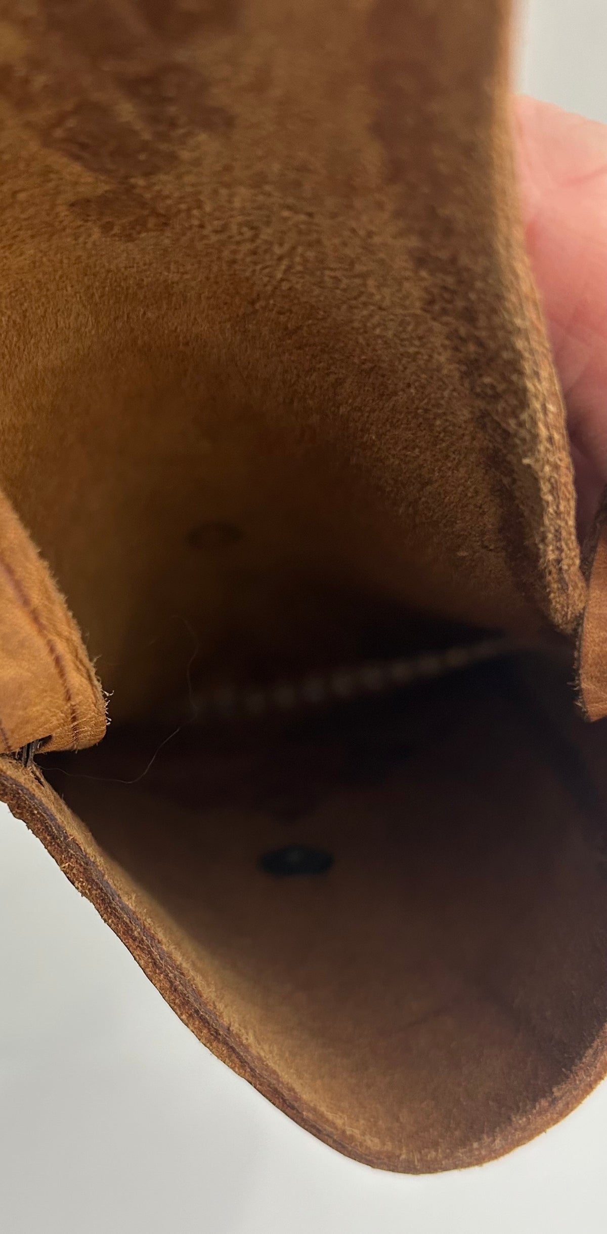 Vintage Small Tan Brown Tooled Leather Crossbody Mini Bag/Purse
