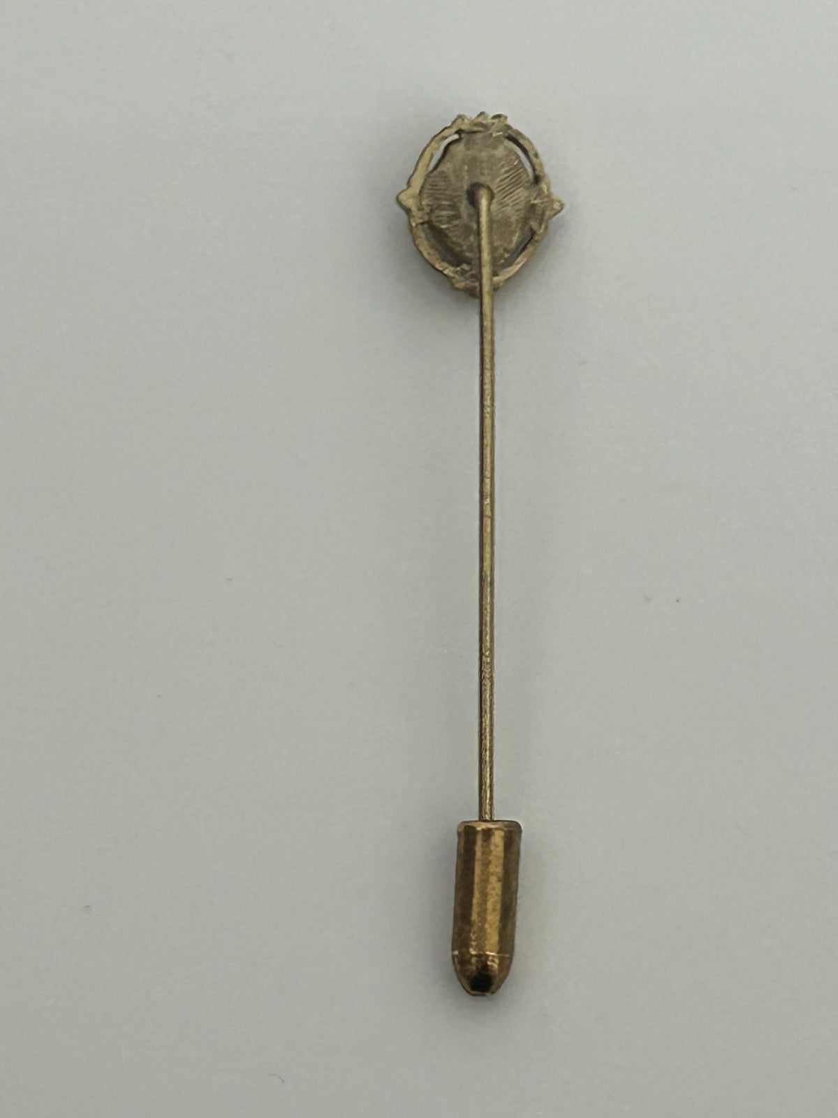 Vintage Circa 1960s Simulated Cameo Stick Pin With Faux Seed Pearls