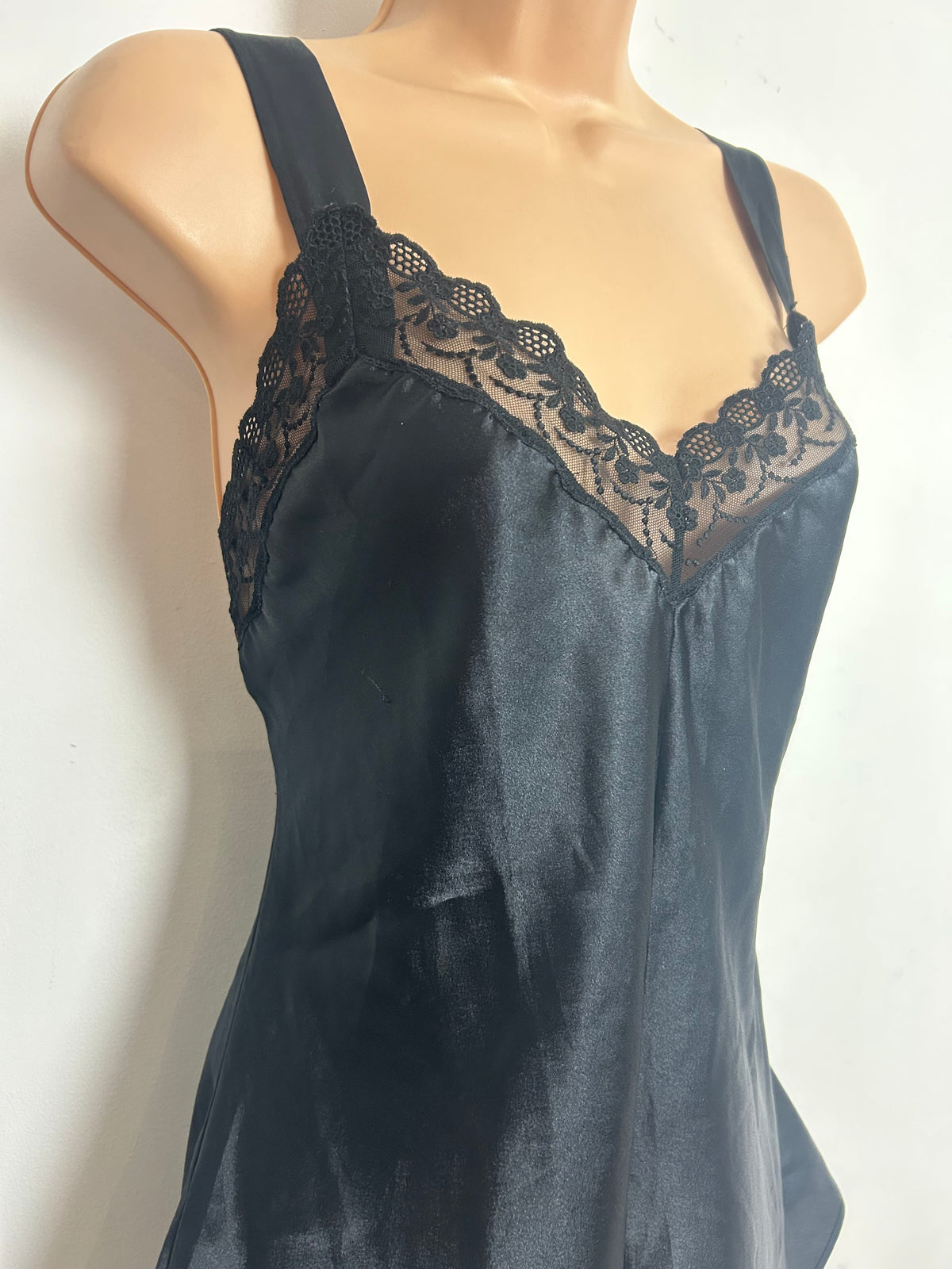 Vintage Y2K ANTHESIS Size 12-14 Black Lace Teddy Playsuit