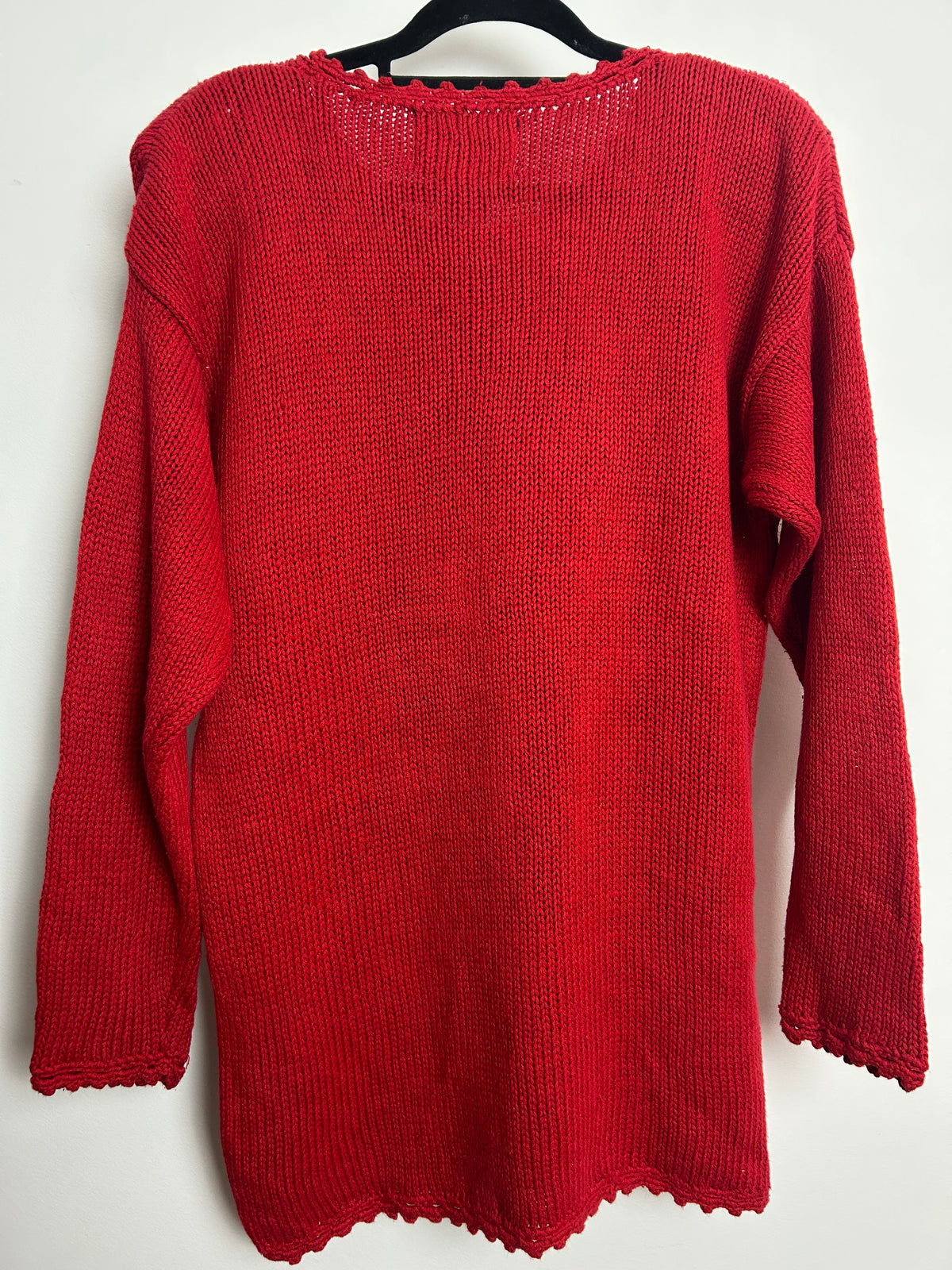 Vintage 1998 TIARA Petites Size M 12-14 Traditional Red Festive Christmas Tree Novelty Jumper